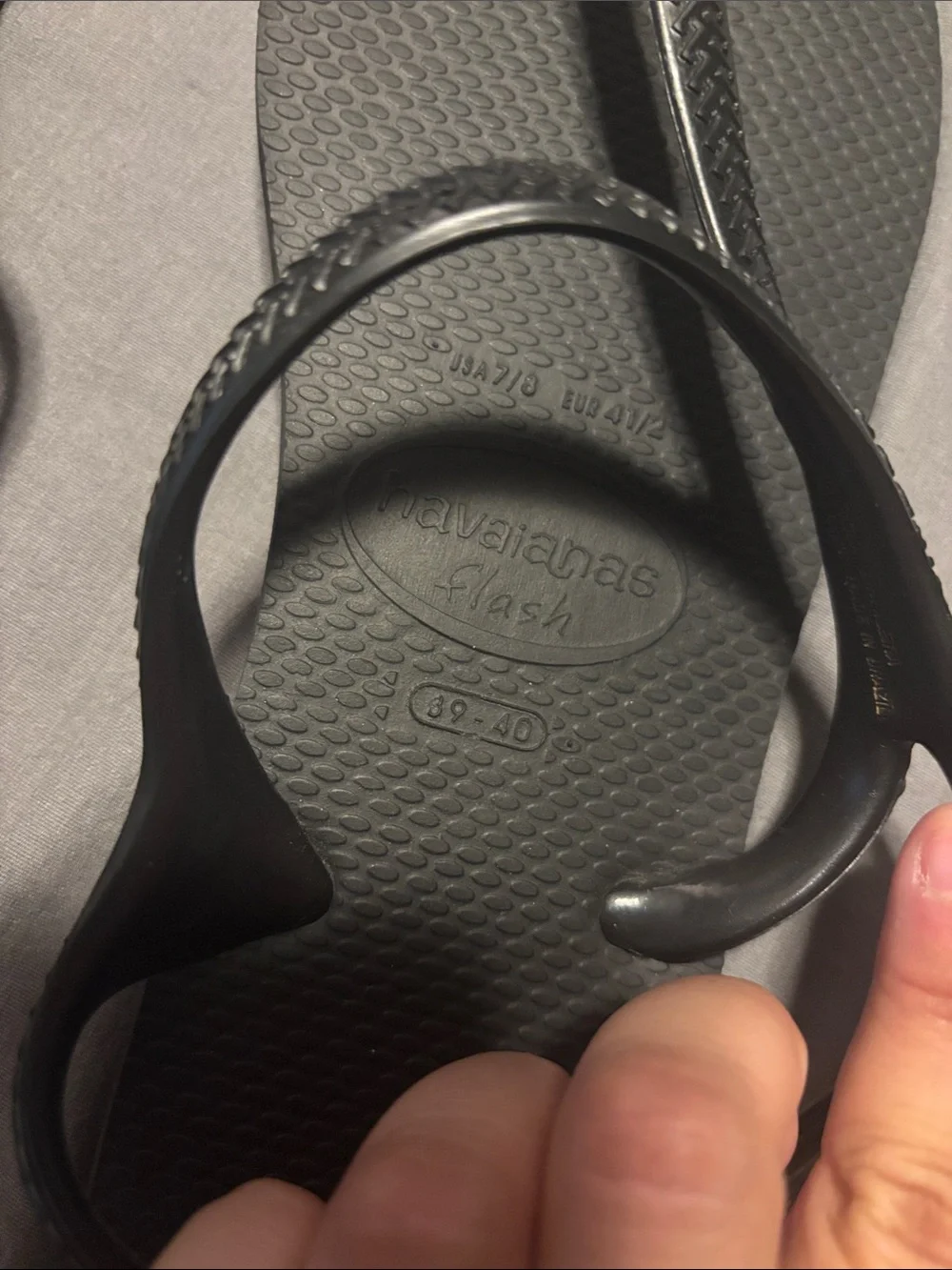 Havaianas Women's Black Loop Strap Sandals